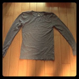 Gray long sleeve shirt- Fruit of the Loom